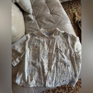 Hill House Annette Floral Patchwork Blouse